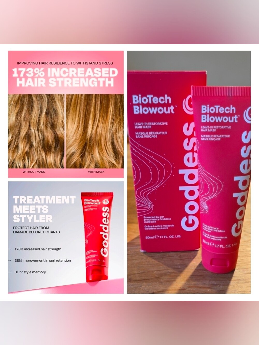 Goddess "BioTech Blowout" Leave-In Restorative Hair Mask